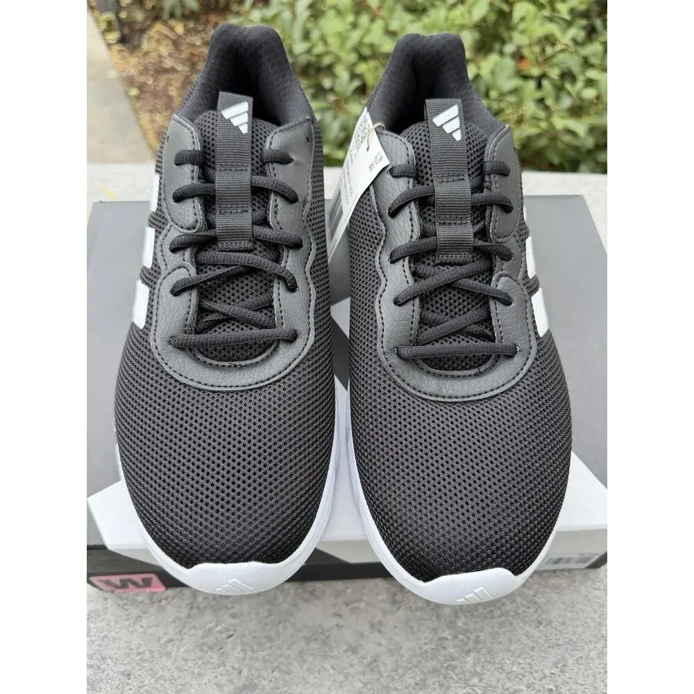 Adidas Arch Rise Cloudfoam Flex Laces Black Sneakers Women's 10 Wide Fit NWT